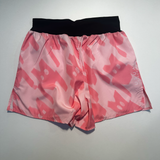 Pink Spray Paint Scrambling Shorts Sample