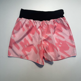 Pink Spray Paint Scrambling Shorts Sample