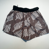 Taupe Cheerios Pattern Scrambling Shorts Sample