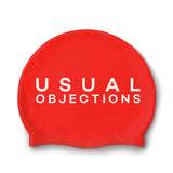 UO Red Silicone Swim Cap