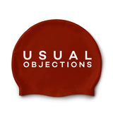 UO Burgundy Brown Silicone Swim Cap