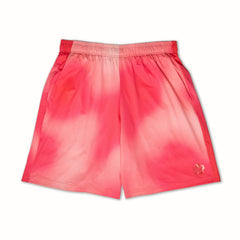Unisex Tech Mesh Long Shorts - Cherry