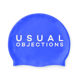 UO Cobalt Blue Silicone Swim Cap