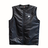 Unisex Black Insulated Windproof Gilet