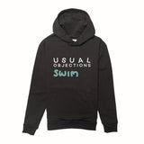 Mens Black Hoodie - Swim