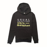 Mens Black Hoodie - Ultra Marathon