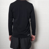 Mens Black Dri-Release Long Sleeve T-Shirt