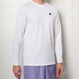 Mens White Dri-Release Long Sleeve T-Shirt