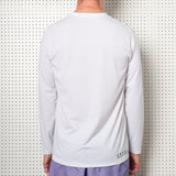 Mens White Dri-Release Long Sleeve T-Shirt