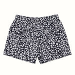 Navy Drunken Polka Dot Mens Swim Run Short Back