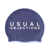 UO Navy Blue Silicone Swim Cap