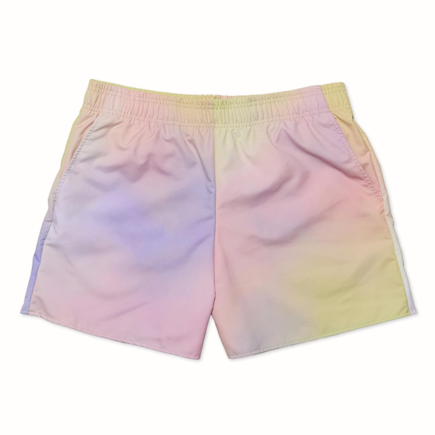 Purple Watercolour Mens Swim Run Short
