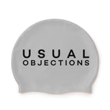 UO Silver Silicone Swim Cap