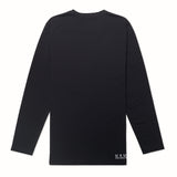 Mens Black Dri-Release Long Sleeve T-Shirt