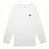 Mens White Dri-Release Long Sleeve T-Shirt