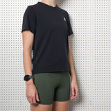 Womens Black Dri-Release Short Sleeve T-Shirt