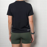 Womens Black Dri-Release Short Sleeve T-Shirt