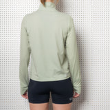 Womens Lichen Half Zip Long Sleeve Top