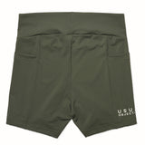 Womens Moss High Rise Sculpting Shorts